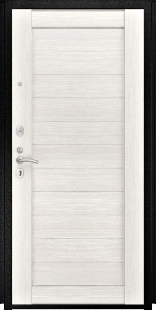 Входная дверь ДвериПРО Квадро СБ-3 листв. бел. (21 беленый дуб) DPRO198372 внутренняя сторона