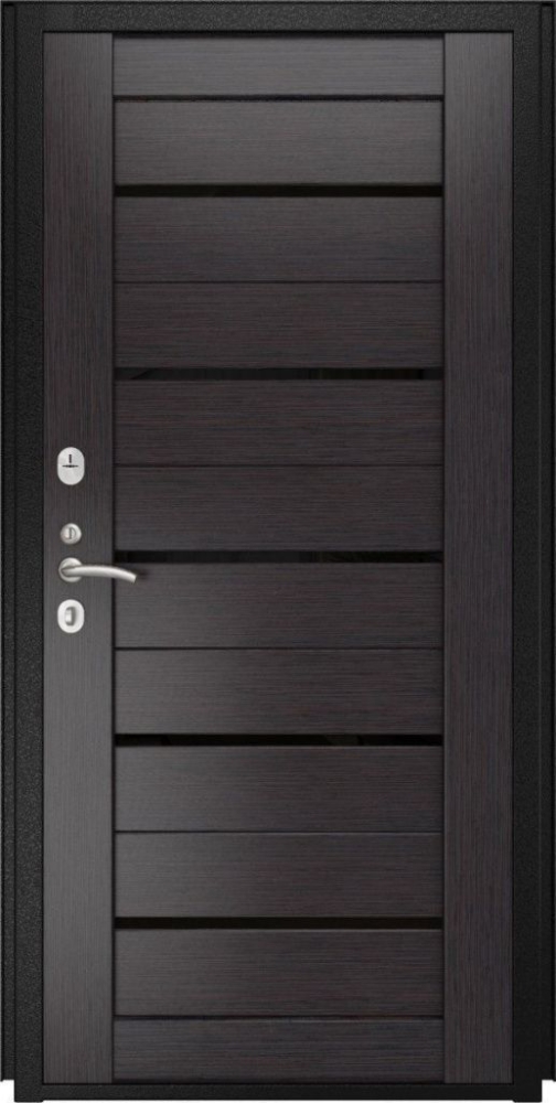 Входная дверь ДвериПРО Модель L-46 СБ-1 (лак.черное, 16мм, венге) DPRO195826 внутренняя сторона