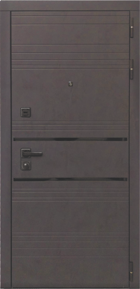 Входная дверь ДвериПРО L-43 ФЛЗ-649 капучино (зеркало) DPRO198132 внешняя сторона