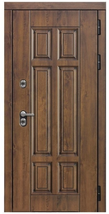 Входная дверь Квадро ФЛ-259 (10мм, дуб с пилением) внешняя сторона